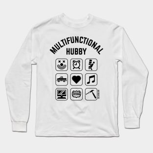 Multifunctional Hubby (9 Icons / Husband) Long Sleeve T-Shirt